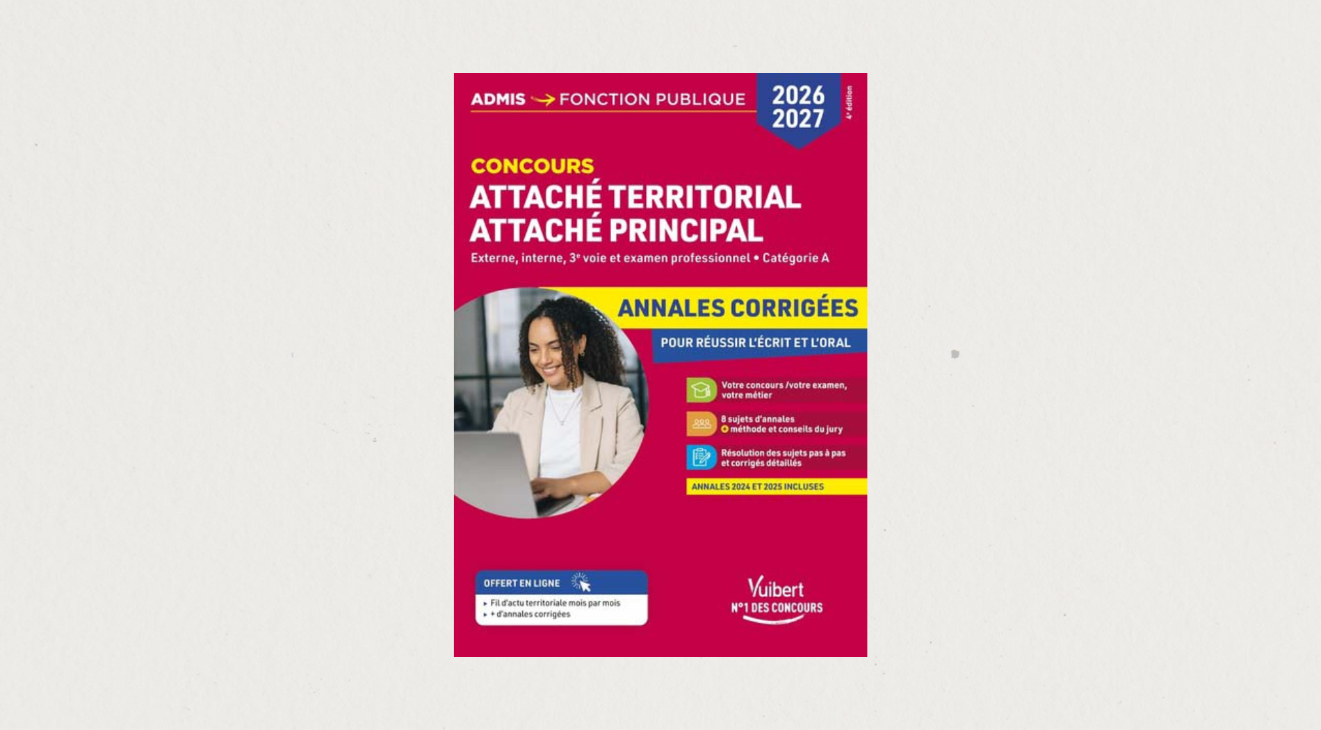 Illustration de l'article Attaché territorial, attaché principal : annales corrigées pour réussir l'écrit et l'oral - Concours 2026-2027 